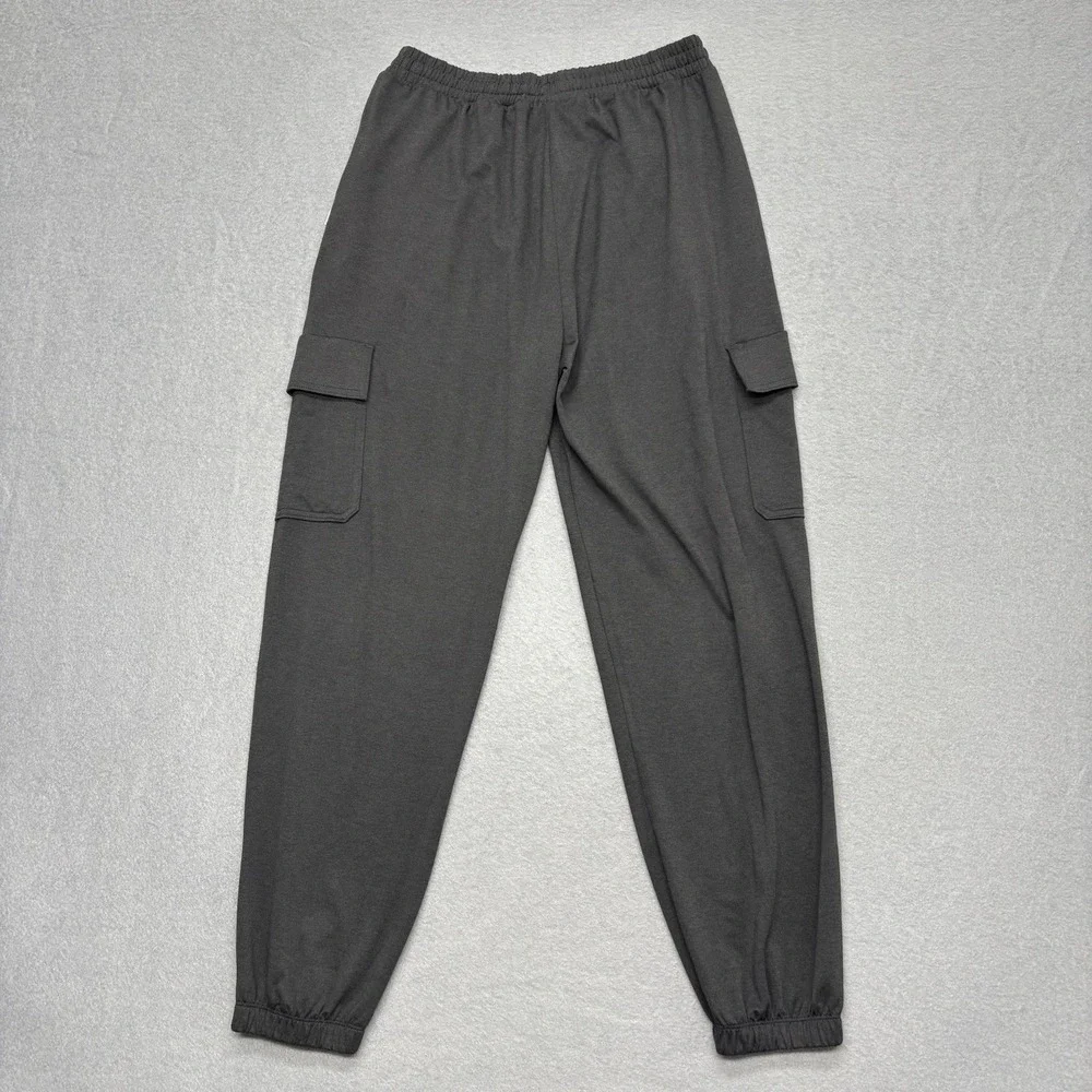 Vuori Boyfriend Cargo Jogger Womens Small Black Heather Dreamknit Sweatpants - Picture 9 of 12